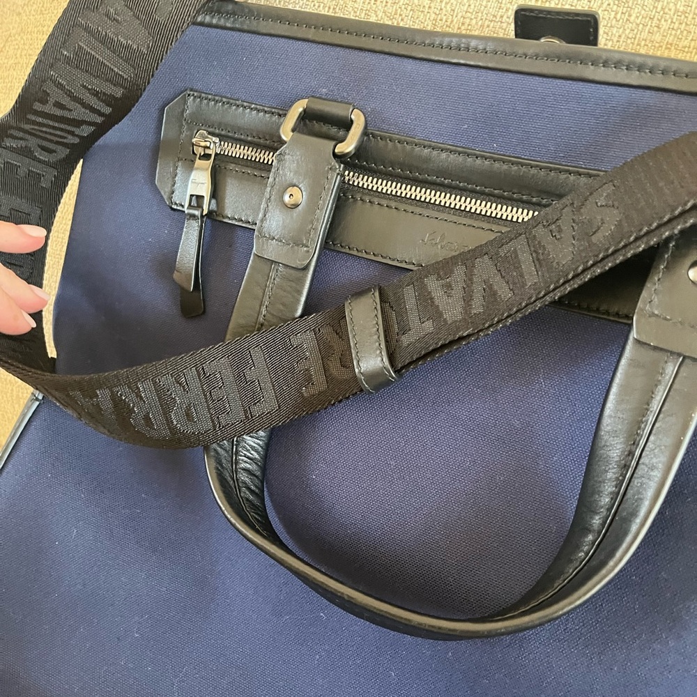Ferragamo Varenne Shoulder Bag for Men in blue - Picture 13 of 14